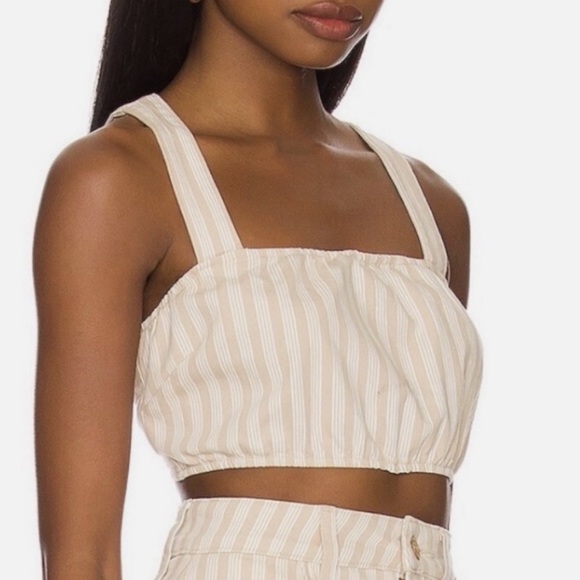 Show Me Your Mumu Alabama Sandy Stripe Crop Top - Picture 3 of 4